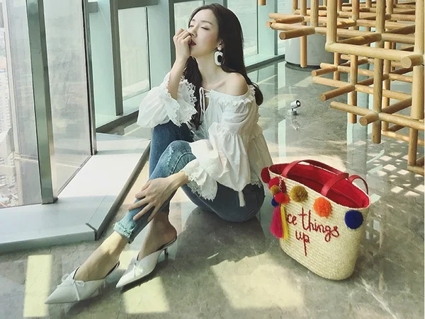 迷人一字肩，做个撩人Sexy Girl