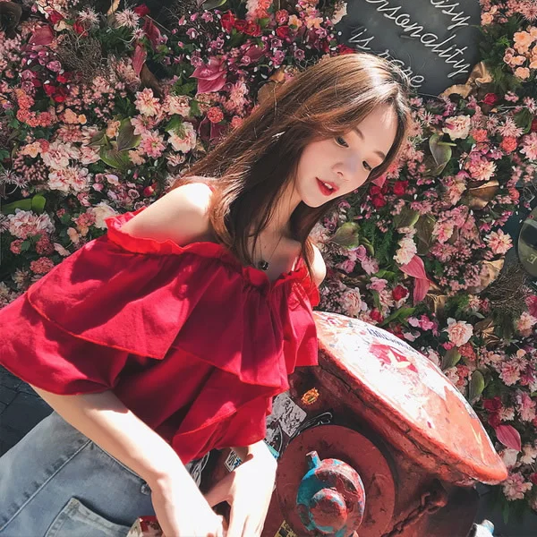 迷人一字肩，做个撩人Sexy Girl