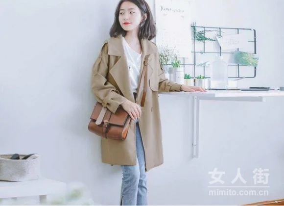 风衣+阔腿裤，秋季凹造型这么穿！