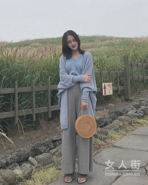 风衣+阔腿裤，秋季凹造型这么穿！