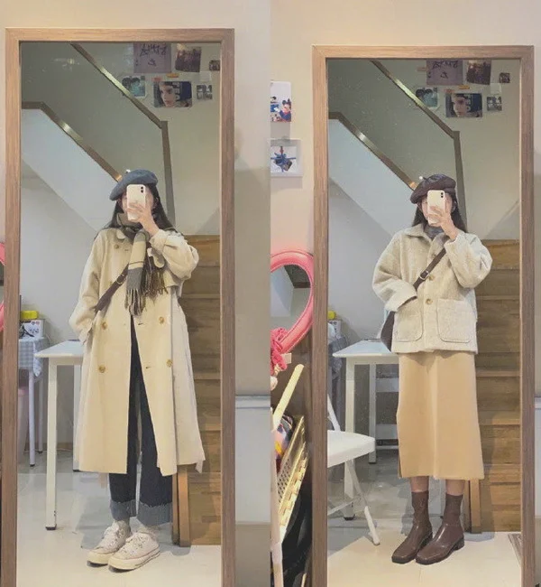 18套冬日女生超实用日常基础款穿搭