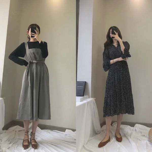 早秋气质女生的通勤风穿搭示范