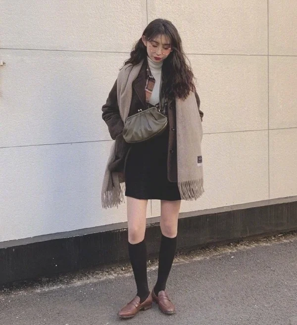 小个子女生的甜美复古色彩感穿搭合集
