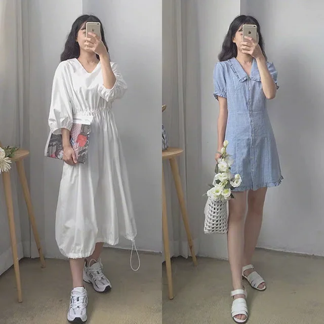 简单柔美夏日女生穿搭,18套休闲气质搭配集