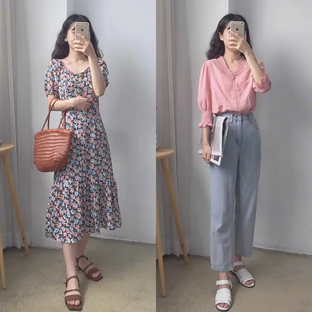 简单柔美夏日女生穿搭,18套休闲气质搭配集