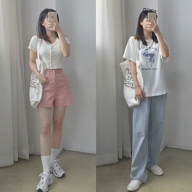 简单柔美夏日女生穿搭,18套休闲气质搭配集