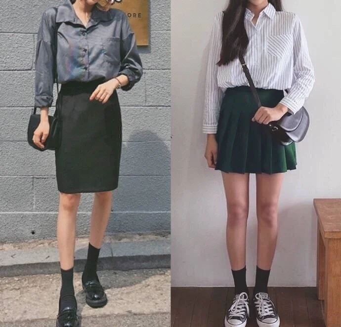 2019春季女生衬衫搭配图片大全