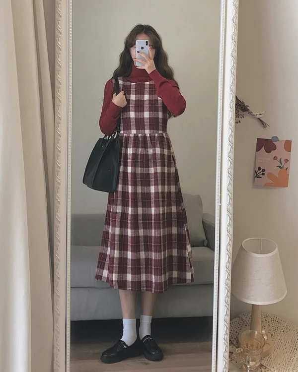 拒绝平庸！​冬季160小个子女生元气穿搭示范