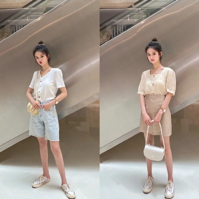 18套适合小个子女生的夏日穿搭示范