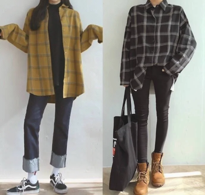 2019春季女生衬衫搭配图片大全