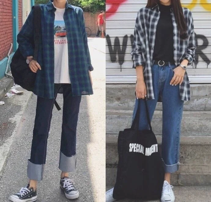 2019春季女生衬衫搭配图片大全