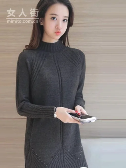 冬季显瘦遮臀杀,少不了的毛衣裙!