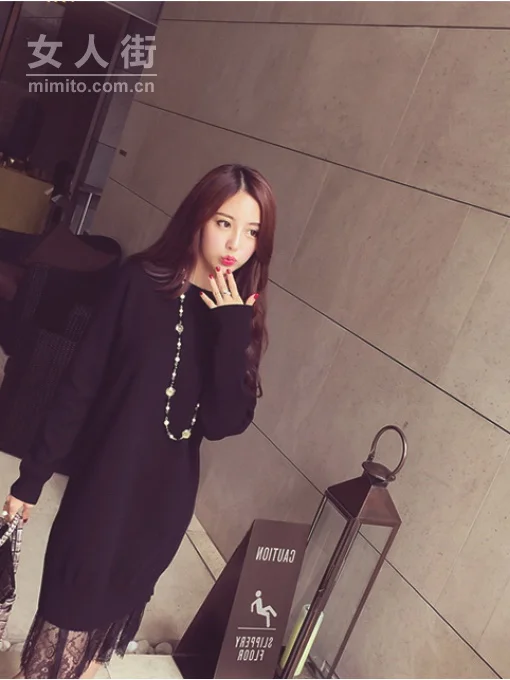 冬季显瘦遮臀杀,少不了的毛衣裙!