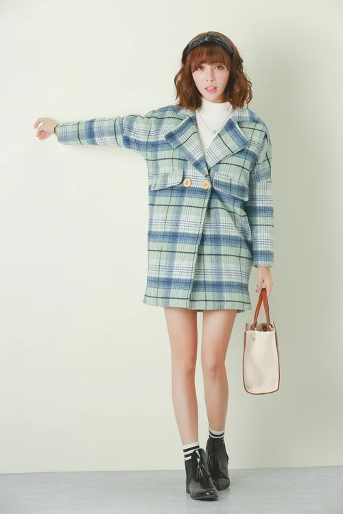 像女明星一样穿！长款呢子大衣示范