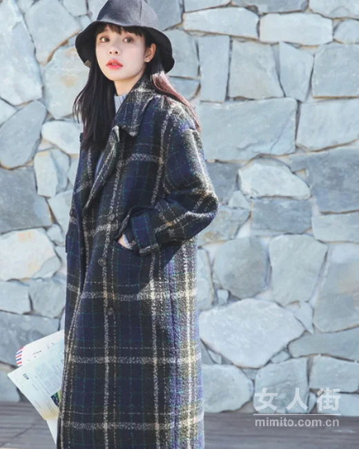 矮个女生冬季显高穿搭示范