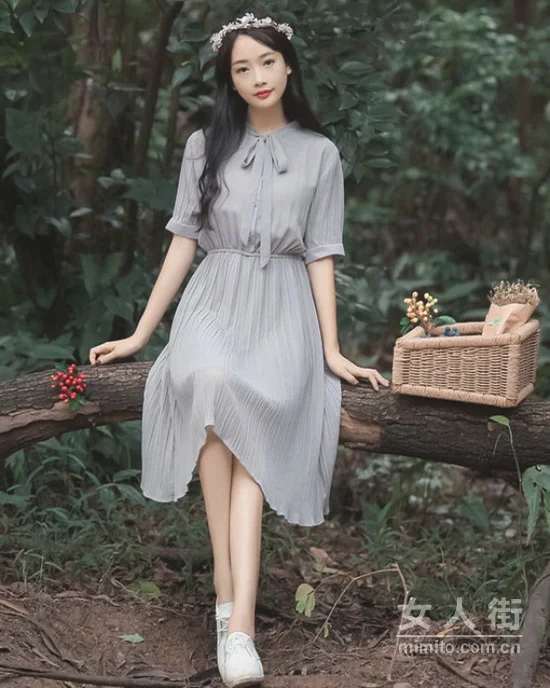 超仙气质雪纺搭配，美女都这么穿