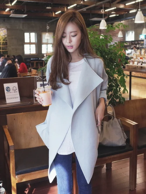 像女明星一样穿！长款呢子大衣示范