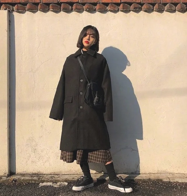 适合帅气酷女孩的冬季日常穿搭