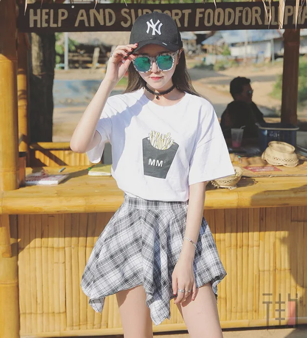 夏天的流行趋势，格子裙穿搭参考