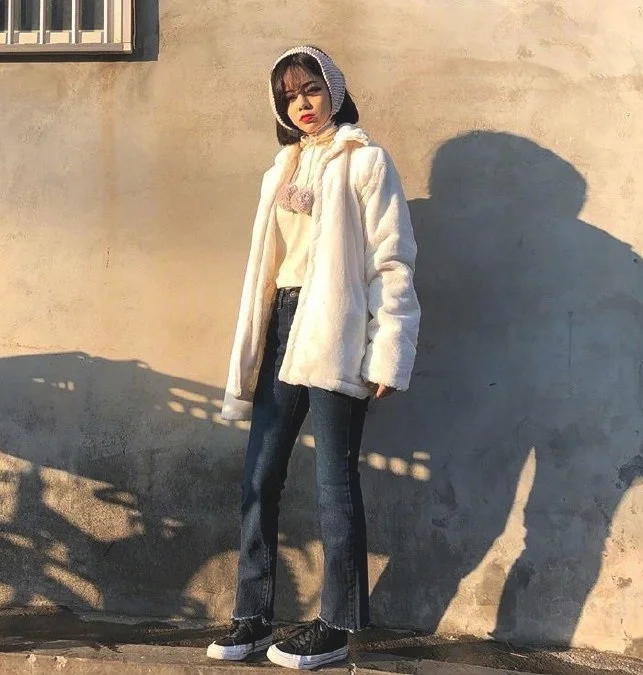 适合帅气酷女孩的冬季日常穿搭