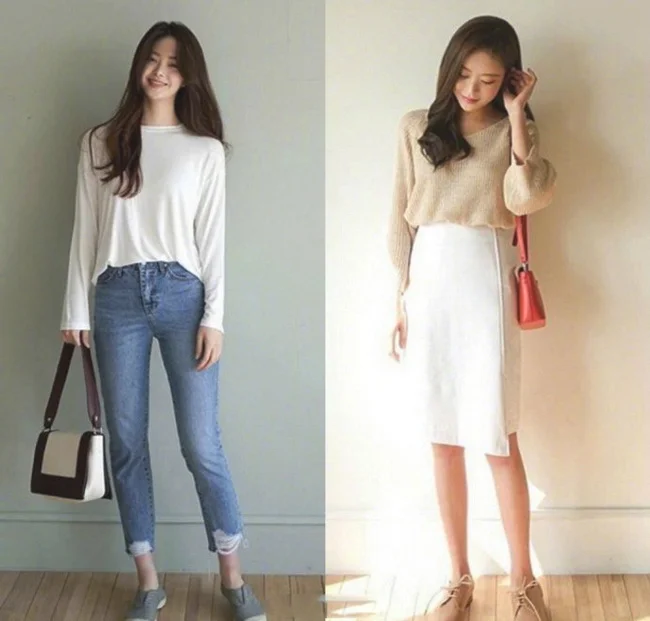 随性休闲又兼具淑女范的日常穿搭