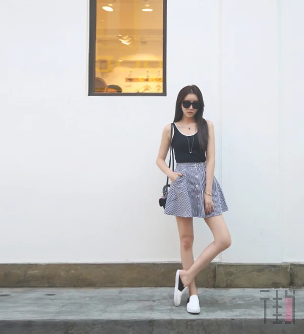 夏天的流行趋势，格子裙穿搭参考