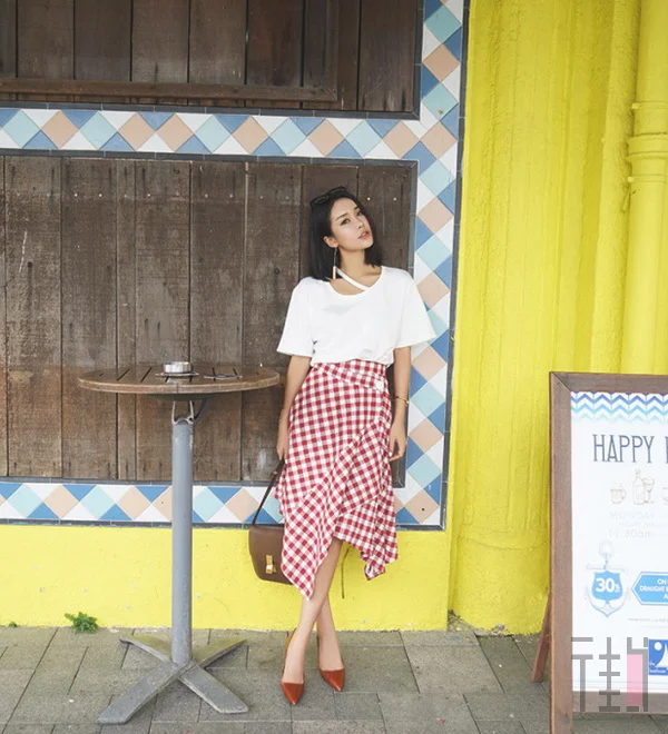 夏天的流行趋势，格子裙穿搭参考
