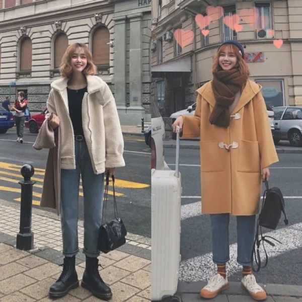 00后美少女可盐可甜的秋冬日常穿搭