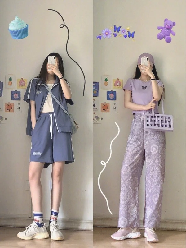 盐系女孩夏日简约清甜穿搭示范