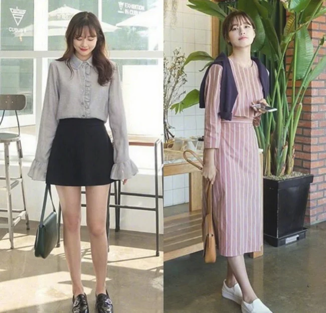 随性休闲又兼具淑女范的日常穿搭