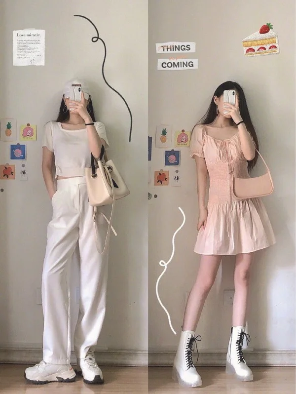 盐系女孩夏日简约清甜穿搭示范