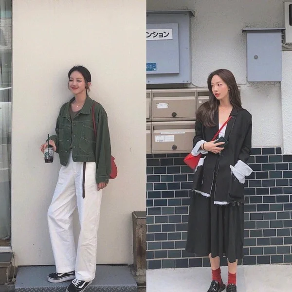 秋天尝试不同颜色，18套可盐可甜凉秋穿搭