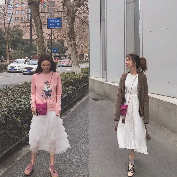 秋天尝试不同颜色，18套可盐可甜凉秋穿搭