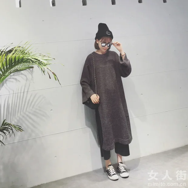 时尚打底衫穿搭，脱掉大衣亮瞎眼