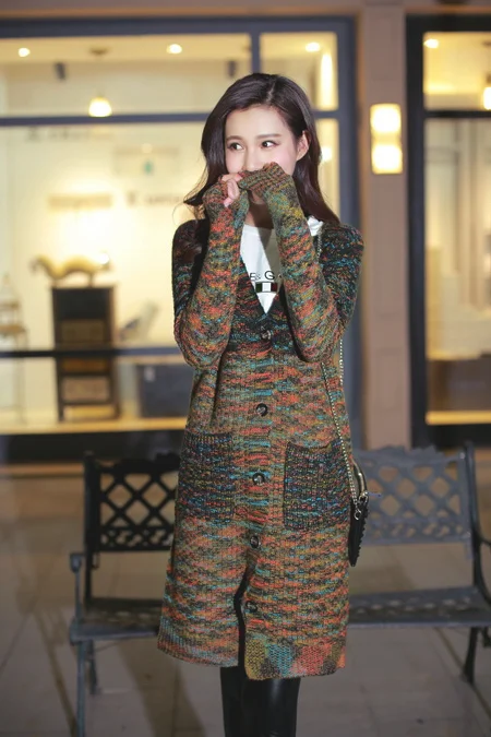 慵懒也是一种穿衣风格 秋季大长毛衣搭配