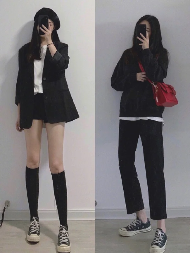 18套适合酷女孩的早秋日常穿搭