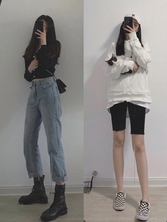 18套适合酷女孩的早秋日常穿搭