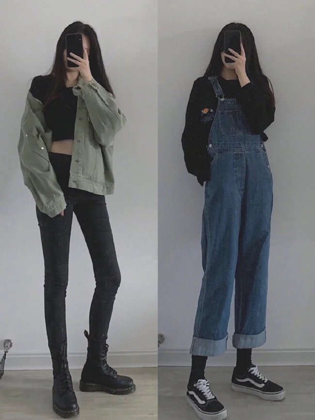 18套适合酷女孩的早秋日常穿搭