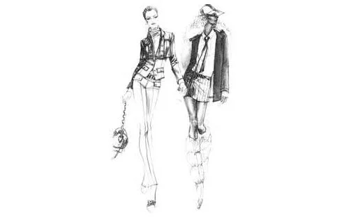 服装服装设计素描_教你怎样画服装设计图