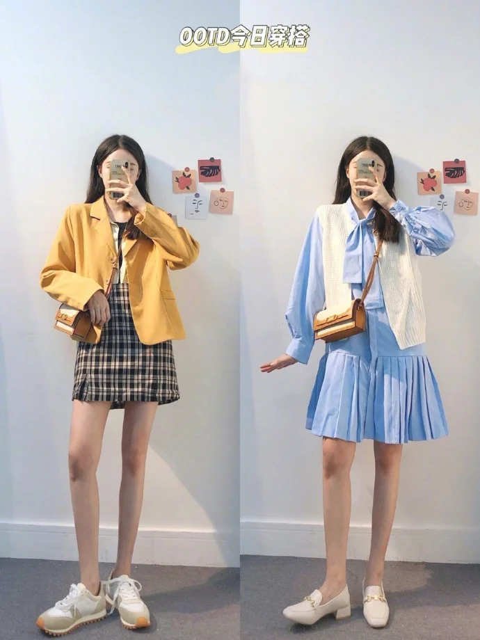 18套早秋日常基础款出街穿搭示范