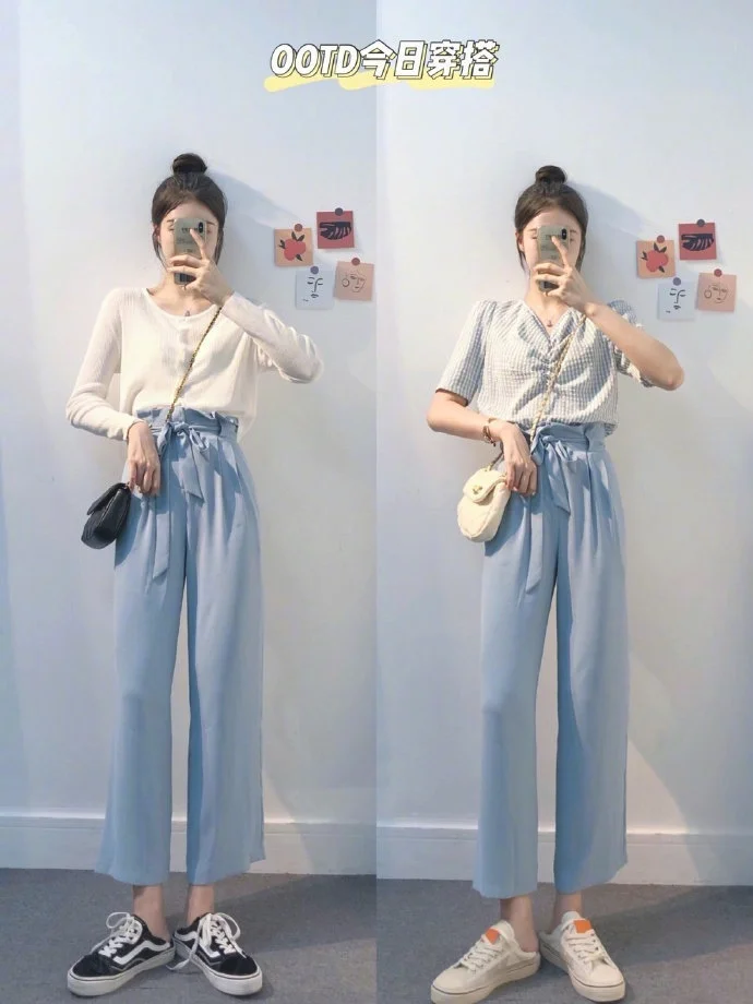 18套早秋日常基础款出街穿搭示范