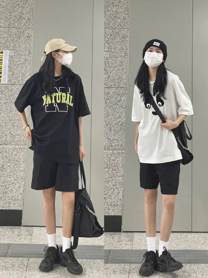 简单实用的夏日女生基础款穿搭Look