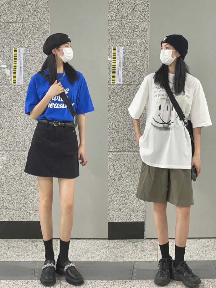 简单实用的夏日女生基础款穿搭Look