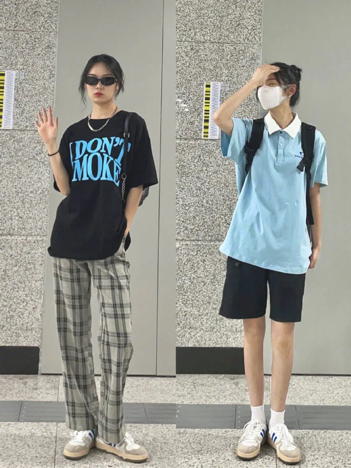 简单实用的夏日女生基础款穿搭Look