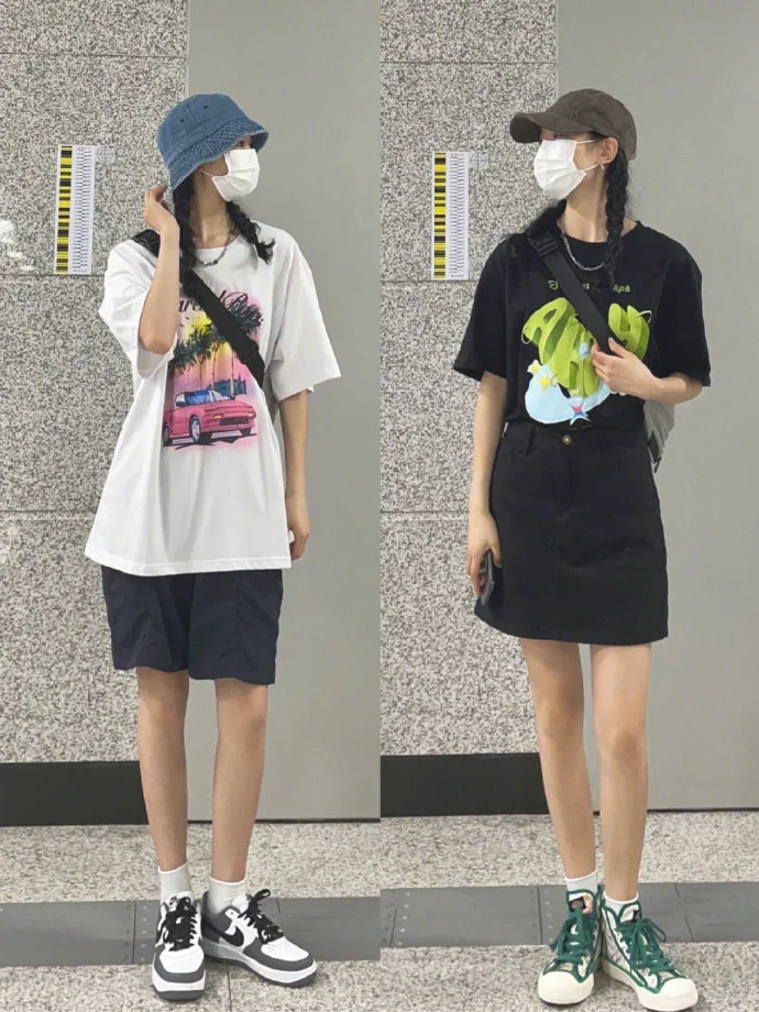 简单实用的夏日女生基础款穿搭Look