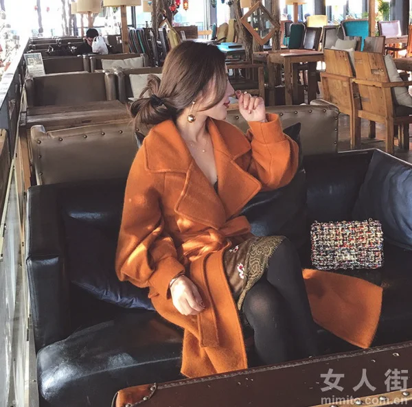 冬季流行穿搭，学院风呢子大衣搭配