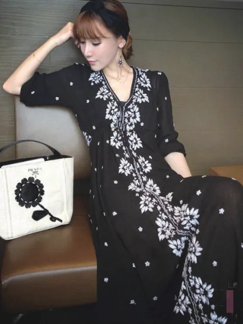 女人明媚的春天,怎少得了一条长裙