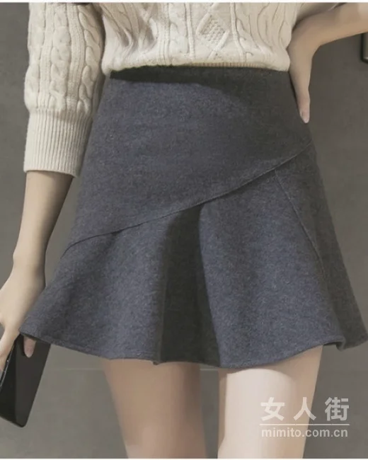 优雅的半身裙穿搭，冬日浪漫女人味