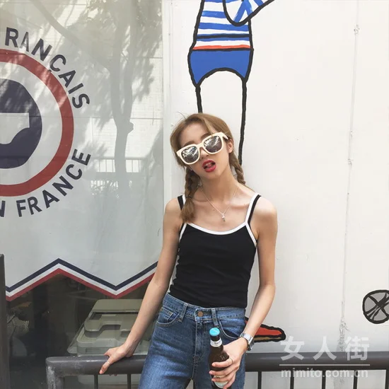 夏日小背心搭配,七月让你胸器毕露