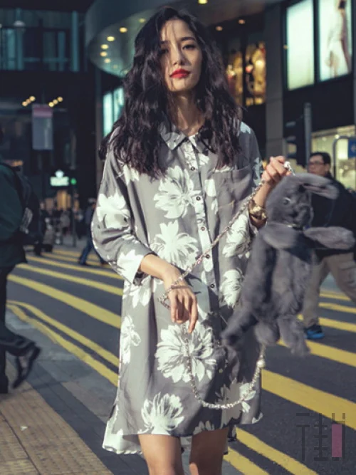 可性感可清新，长款衬衫春季搭配示范
